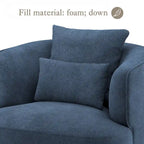 Beige / Navy Blue / Grey / Wheat Swivel Barrel Accent Chair, Set of 2
