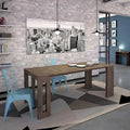Oak / Grey / White / Almond Modern Extendable Console & Dining Table, Seats up to 8