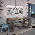 Oak / Grey / White / Almond Modern Extendable Console & Dining Table, Seats up to 8