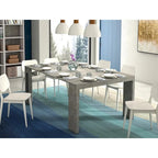 Oak / Grey / White / Almond Modern Extendable Console & Dining Table, Seats up to 8