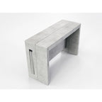 Oak / Grey / White / Almond Modern Extendable Console & Dining Table, Seats up to 8