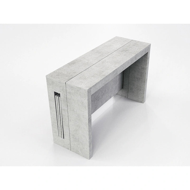 Oak / Grey / White / Almond Modern Extendable Console & Dining Table, Seats up to 8