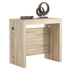 Oak / Grey / White / Almond Modern Extendable Console & Dining Table, Seats up to 8