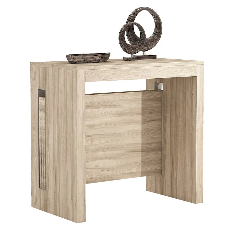 Oak / Grey / White / Almond Modern Extendable Console & Dining Table, Seats up to 8