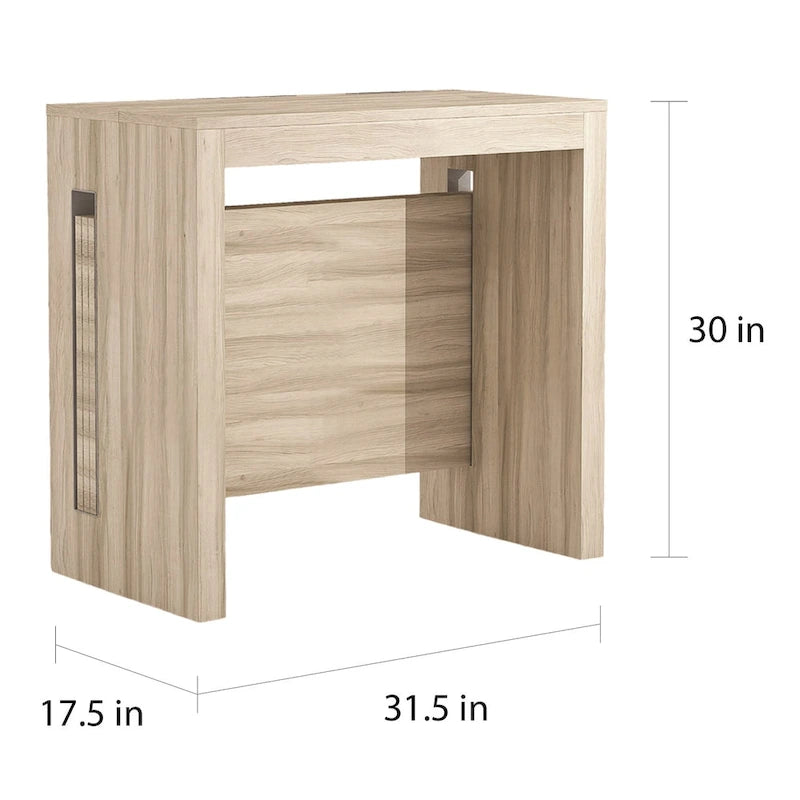 Oak / Grey / White / Almond Modern Extendable Console & Dining Table, Seats up to 8