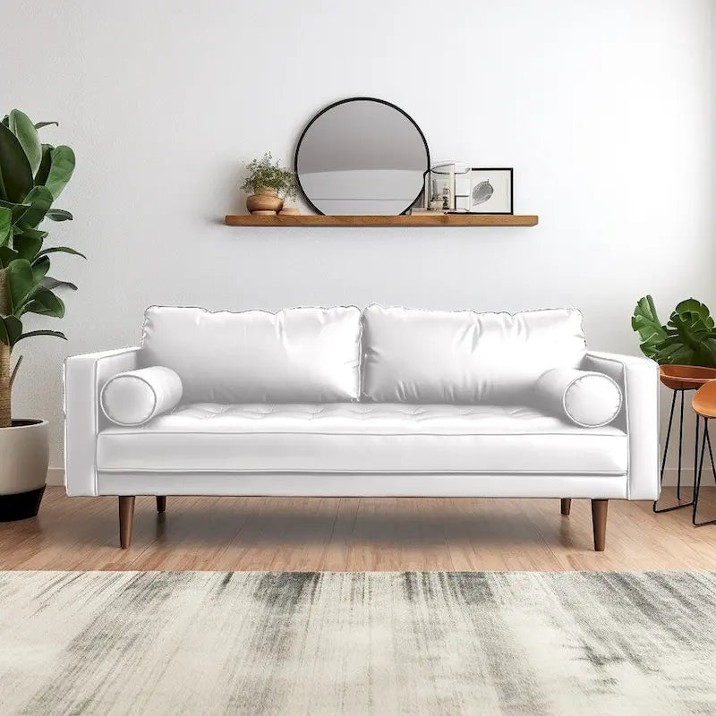 Rumsey 70  Vegan Leather Sofa