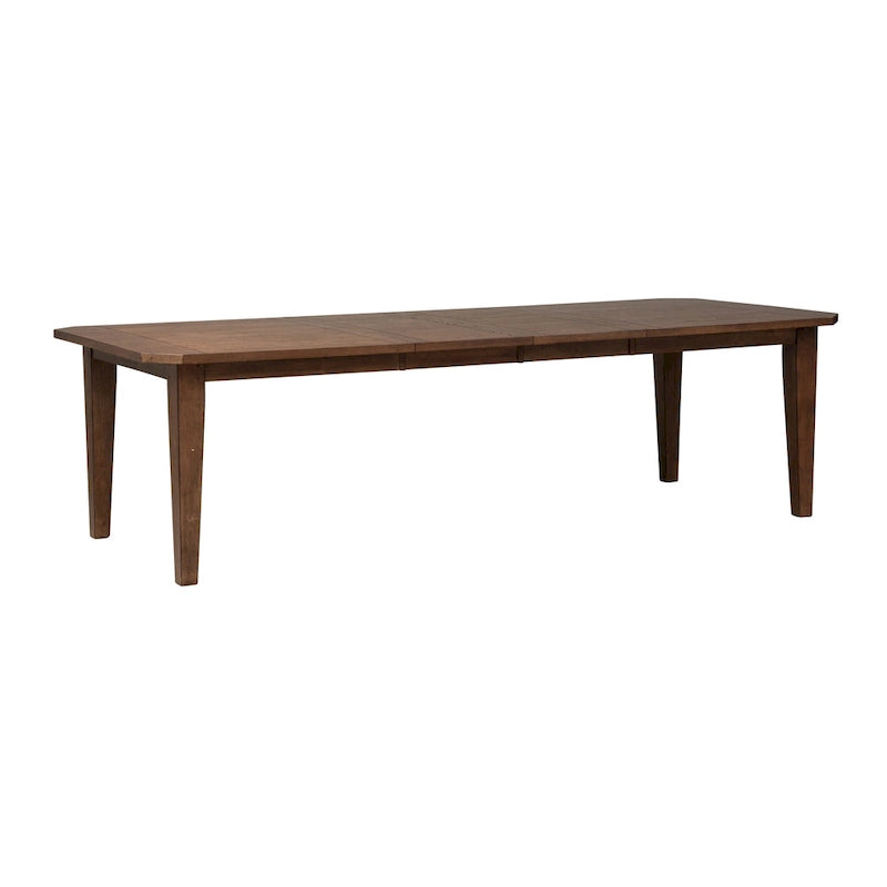 Tobacco & Black 6-Person Rectangular Dining Set, Rustic Style