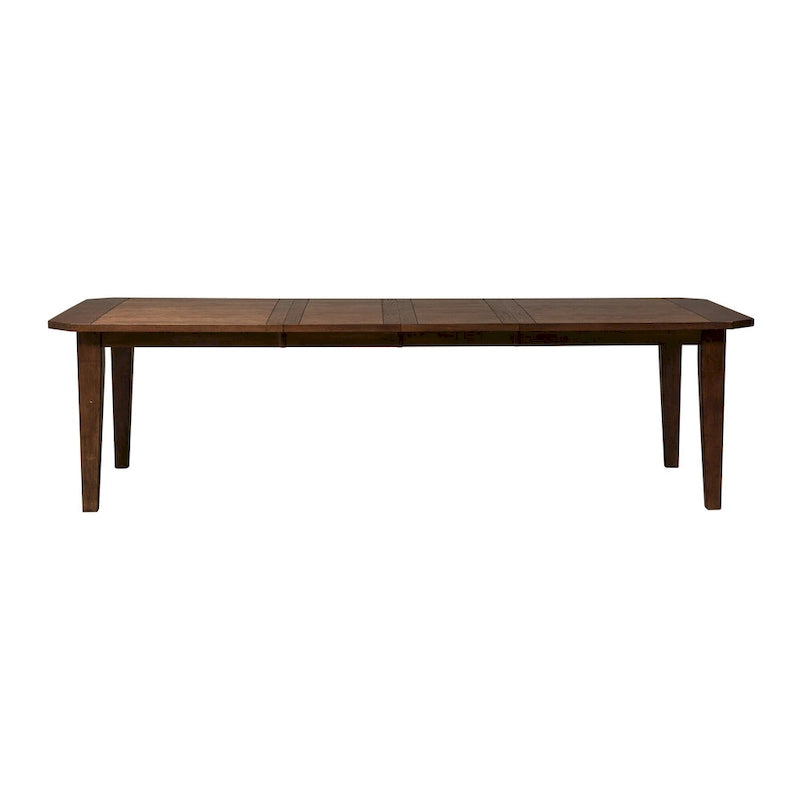 Tobacco & Black 6-Person Rectangular Dining Set, Rustic Style