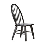 Tobacco & Black 6-Person Rectangular Dining Set, Rustic Style