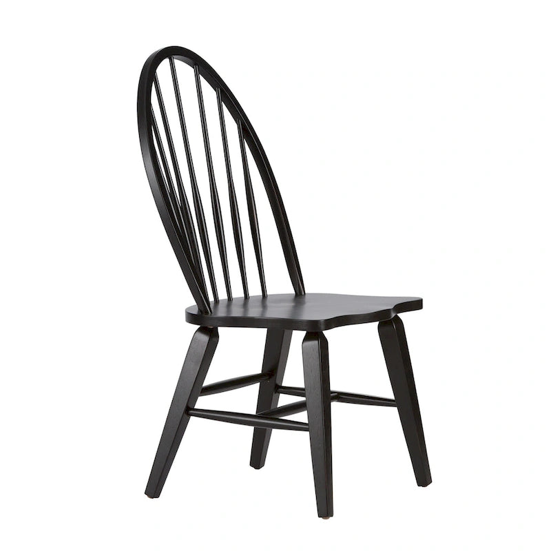 Tobacco & Black 6-Person Rectangular Dining Set, Rustic Style