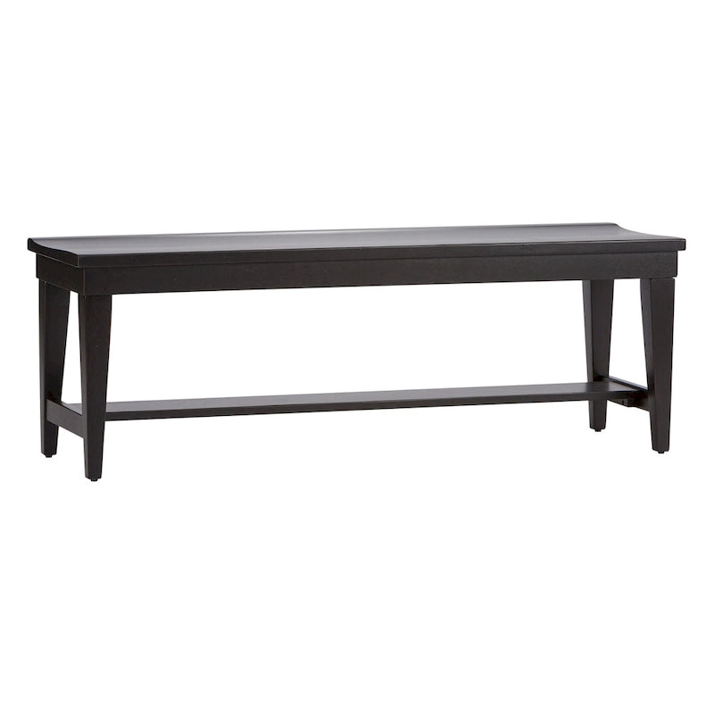 Tobacco & Black 6-Person Rectangular Dining Set, Rustic Style