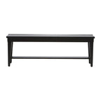 Tobacco & Black 6-Person Rectangular Dining Set, Rustic Style