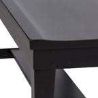Tobacco & Black 6-Person Rectangular Dining Set, Rustic Style