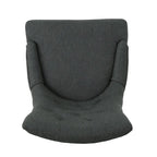 Dark Grey / Beige Diamond Tufted Swivel Office Chair for 1 Person