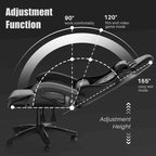 Grey/Black, Black/Pink, Orange/Black, Black/Purple Reclining High-Back Gaming Chair for 1 Person