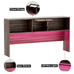 L-Shaped Corner Desk with Hutch & File Cabinet, 1-Person (Black / Red Oak / White / Rustic Brown / Grey Oak)