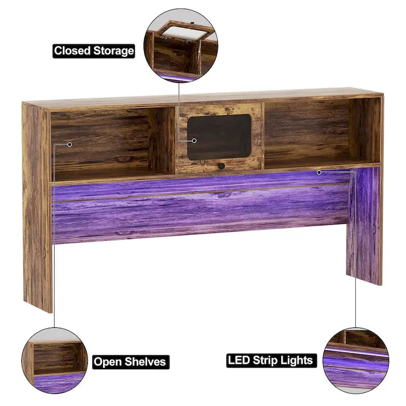 L-Shaped Corner Desk with Hutch & File Cabinet, 1-Person (Black / Red Oak / White / Rustic Brown / Grey Oak)