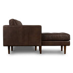 Left Sectional Sofa, Italian Leather, 4 Colors, Seats 3–4
