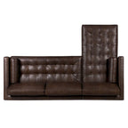 Left Sectional Sofa, Italian Leather, 4 Colors, Seats 3–4