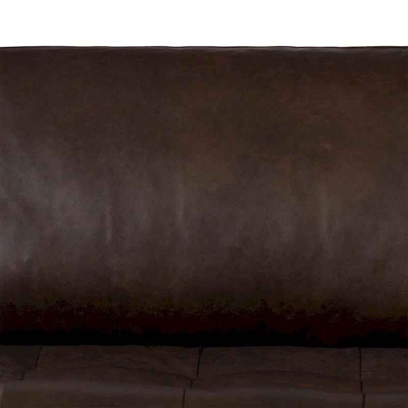Left Sectional Sofa, Italian Leather, 4 Colors, Seats 3–4