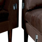 Left Sectional Sofa, Italian Leather, 4 Colors, Seats 3–4