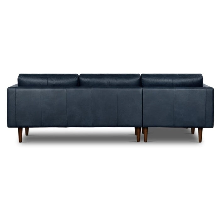 Left Sectional Sofa, Italian Leather, 4 Colors, Seats 3–4