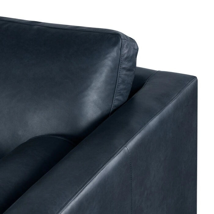 Left Sectional Sofa, Italian Leather, 4 Colors, Seats 3–4