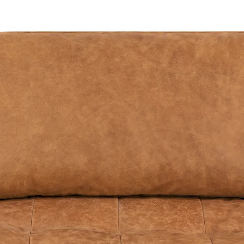 Left Sectional Sofa, Italian Leather, 4 Colors, Seats 3–4