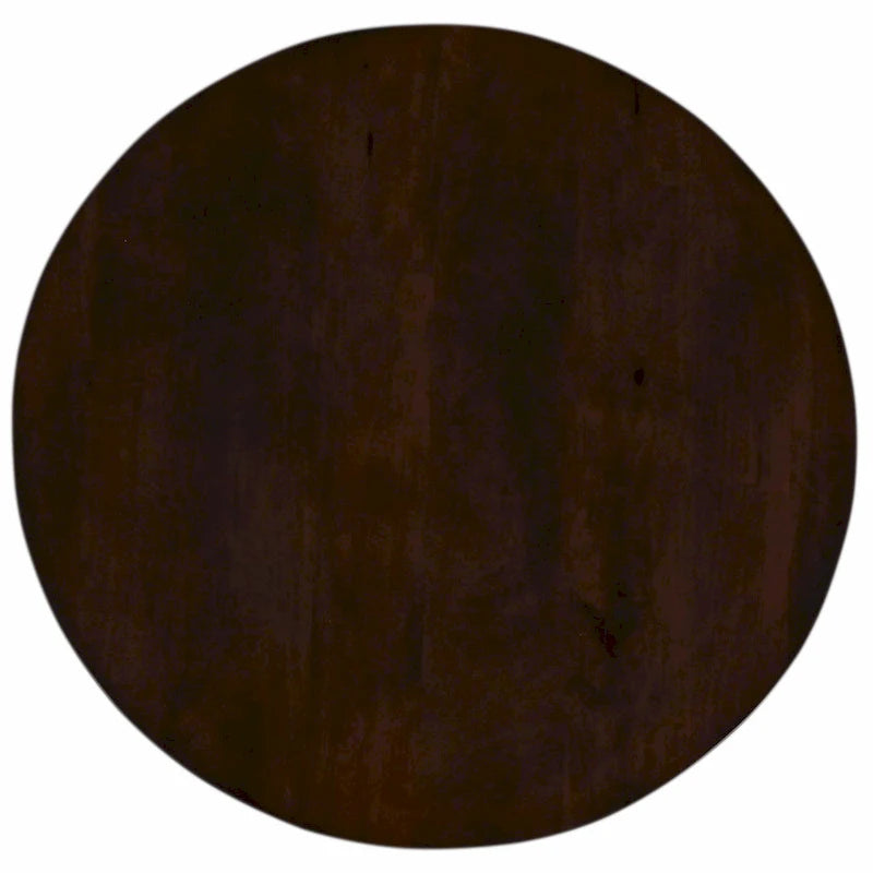 Walnut Round Pedestal Coffee Table, 31" Acacia Wood Top