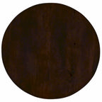 Walnut Round Pedestal Coffee Table, 31" Acacia Wood Top
