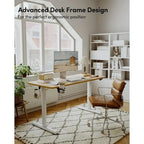 FEZIBO Standing Desk, Electric Stand up Height Adjustable Home Office Table, Sit Stand Desk with Splice Board