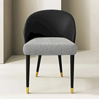 Faux Leather & Fabric Dining Chair, Set of 4 (Brown/Red/Black & Grey)